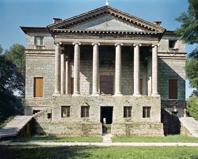 Näkymä pääjulkisivusta, joka on rakennettu vuosina 1559-60. tekijältä Andrea Palladio