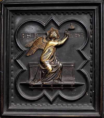 Hope, paneeli A San Giovannin kastekappelin eteläovista, 1336 (pronssi) tekijältä Andrea Pisano