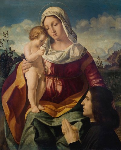 Neitsyt ja lapsi luovuttajan kanssa, 1504 tekijältä Andrea Previtali