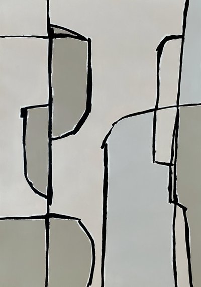 Neutraalit abstraktit muodot tekijältä Andrea Reichhart