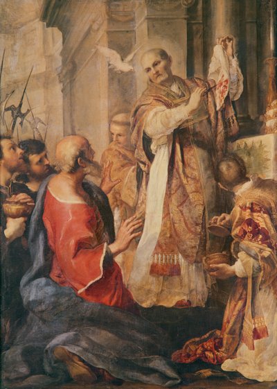 Pyhä Gregorius Suuri (n. 540–604) tekijältä Andrea Sacchi