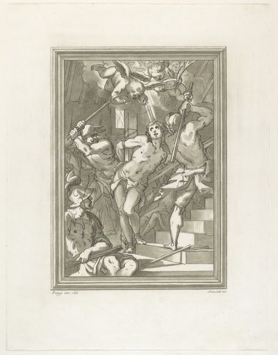 Pyhän liputus tekijältä Andrea Scacciati after Giovanni Battista Paggi