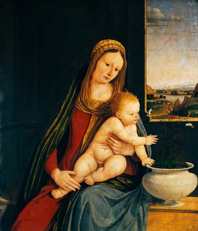 Madonna ja lapsi tai Madonna neilikoista tekijältä Andrea Solario