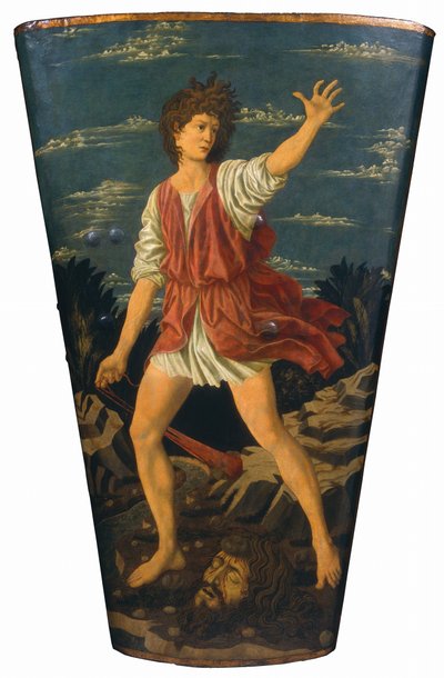 Daavid Goljatin pään kanssa tekijältä Andrea del Castagno