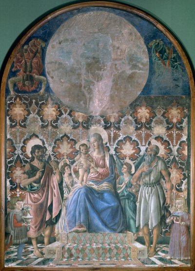 Madonna ja lapsi enkelien kanssa, c1443 tekijältä Andrea del Castagno