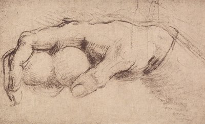 Käsi; piirustus tekijältä Andrea del Sarto