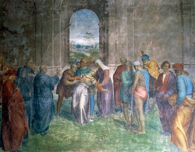 Vallanneen naisen parantaminen, kirjoittanut Andrea del Sarto tekijältä Andrea del Sarto