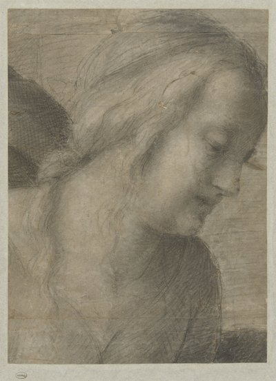 Marian pää palvonnassa tekijältä Andrea del Sarto