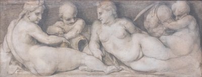 Kohtaus hahmoilla klassiseen tyyliin tekijältä Andrea del Sarto