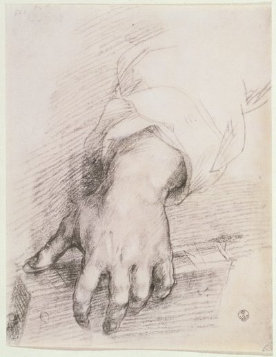 Harppu Madonnan käden tutkimus (liitu paperille) tekijältä Andrea del Sarto