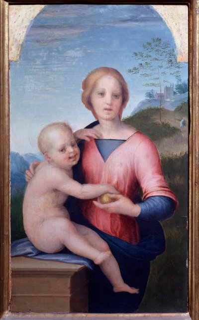 Neitsyt lapsen kanssa (maalaus tekijältä Andrea del Sarto