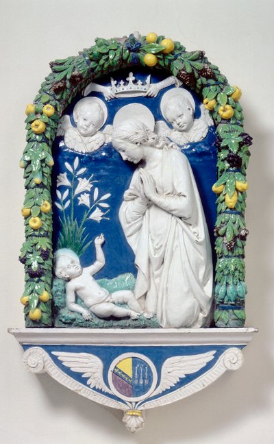 Liljojen Madonna tekijältä Andrea Della Robbia