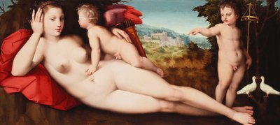 Venus pyhällä ja epäpuhtaalla rakkaudella, tekijältä Andrea di Alessandro Bresciano