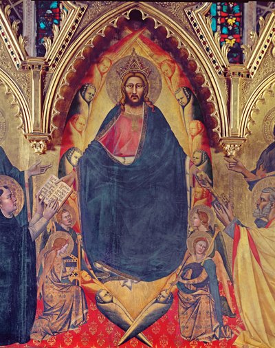 Strozzin alttaritaulu, 1357, taulun yksityiskohta 72246 taulusta. tekijältä Andrea di Cione Orcagna