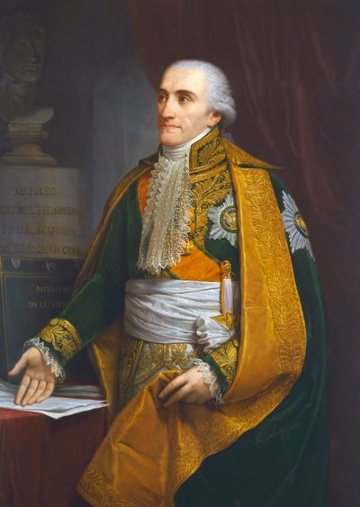 Luigi Giuseppe Arborio di Gattinaran (1754-1828), Bremen markiisin, Italian kuningaskunnan sisäministerin muotokuva, Andrea Appianin maalaus tekijältä Andrea the Elder Appiani