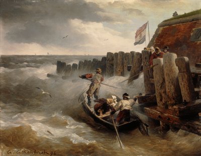 Merimaisema, 1894 tekijältä Andreas Achenbach