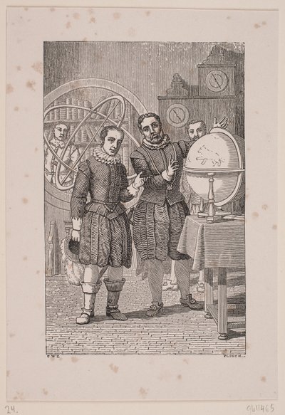 Christian IV vierailee Tycho Brahessa tekijältä Andreas Flinch