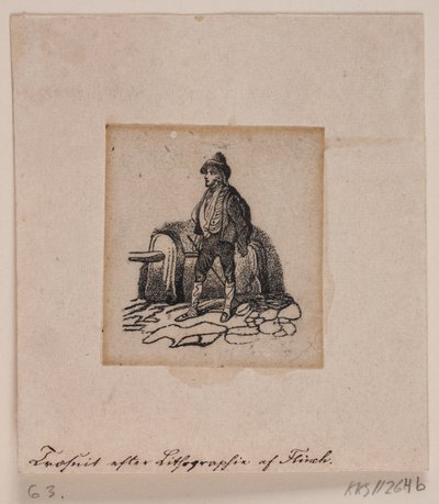 Vuokralainen (?) (litografian jälkeen) tekijältä Andreas Flinch