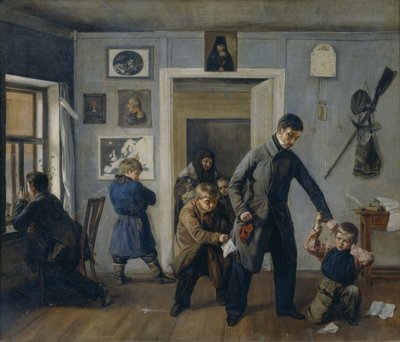 Koulussa, 1854 tekijältä Andrei Andreyevich Popov