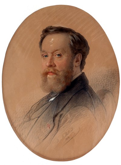Muotokuva aateliston marsalkasta V.Y. Tulinov, 1868. tekijältä Andrei Belloli