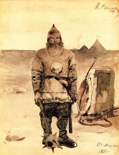 Ilja Muromets, 1893 tekijältä Andrei Petrovich Ryabushkin