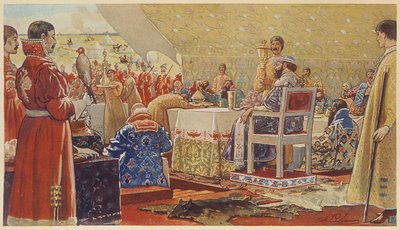 Tsaari Aleksis I Mihailovitšin juhla (sanoi hyvin rauhallinen tsaari tekijältä Andrei Petrovich Ryabushkin