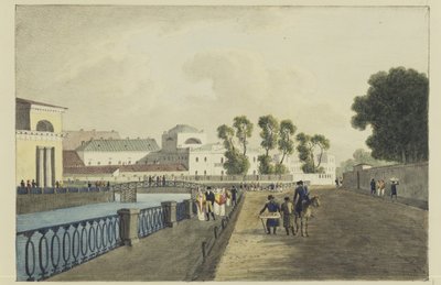 Apraksinin talo Fontankajoen varrella, 1821-1822 tekijältä Andrei Yefimovich Martynov