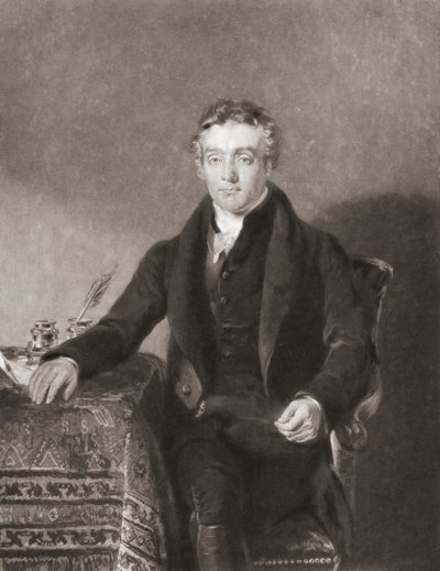 Thomas Chalmers. Muotokuva. (Tulosta) tekijältä Andrew (after) Geddes