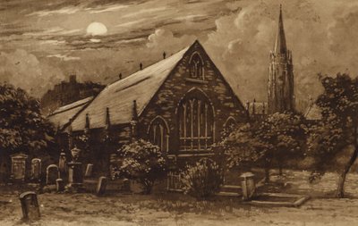 Edinburgh: Greyfriars Church (litho) tekijältä Andrew Allan