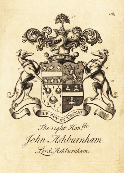 Oikeanpuoleisen John Ashburnhamin vaakuna, Lord Ashburnham tekijältä Andrew Johnston