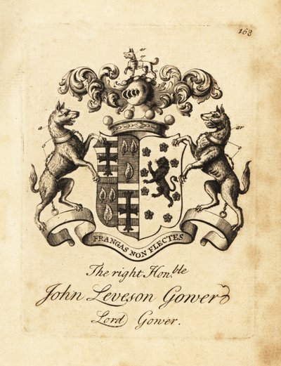 Oikeanpuoleisen John Leveson Gowerin vaakuna, Lord Gower tekijältä Andrew Johnston