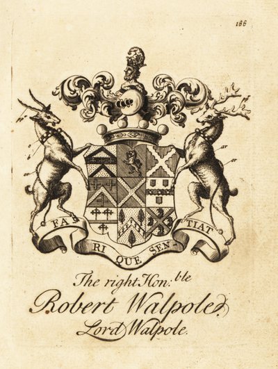 Oikeuskunnan vaakuna, kunnianarvoisa Robert Walpole, Lord Walpole, Orfordin toinen jaarl tekijältä Andrew Johnston