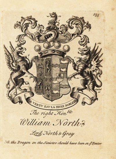 Oikeuskunnan vaakuna, kunnianarvoisa William North, Lord North & Gray, 6. Baron North, 2. Baron Gray tekijältä Andrew Johnston