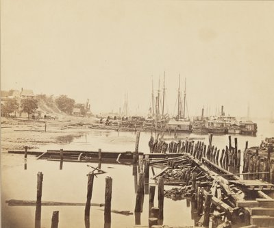 City Point, Virginia, n. 1861-1865 (albumiprintti) tekijältä Andrew Joseph Russell