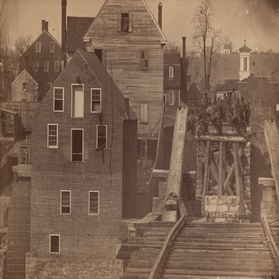 Sillan pää Burnsiden hyökkäyksen jälkeen, Fredericksburg, Virginia tekijältä Andrew Joseph Russell