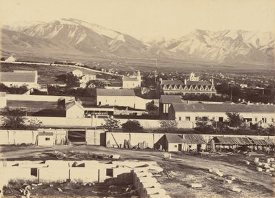 Lautanen 45. Salt Lake City Tabernaclen huipulta, 1869 (kuva). tekijältä Andrew Joseph Russell