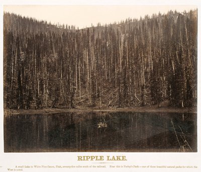 Ripple Lake, White Pine Cañon, Utah, Great West Illustrated In a Series of Photographic Views across the Continent Taken along the Line of the Union Pacific Railroad, West from Omaha, Nebraska, by A. J. Russell. Nide I tekijältä Andrew Joseph Russell