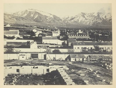 Salt Lake City, Camp Douglas ja Wasatch-vuoret taustalla tekijältä Andrew Joseph Russell