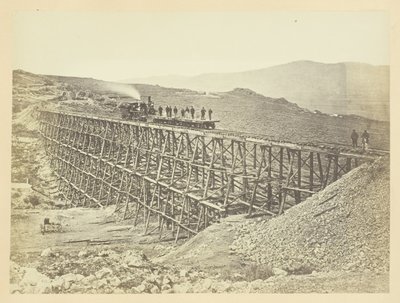 Trestle Work, Promontory Point, Salt Lake Valley tekijältä Andrew Joseph Russell