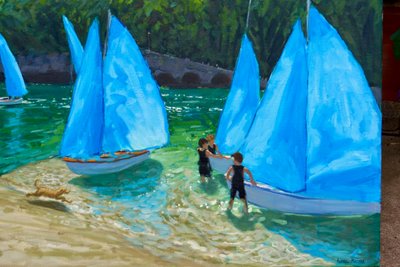Siniset purjeet, Looe, 2018, tekijältä Andrew Macara