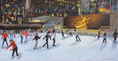 Ilta, Rockefeller Ice Rink, New York, tekijältä Andrew Macara