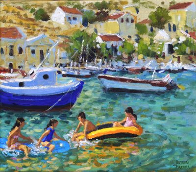 Hauskaa veneillä, Symi, Kreikka tekijältä Andrew Macara