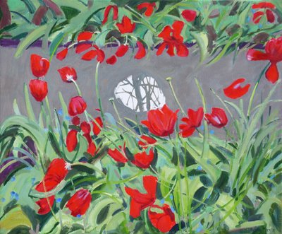 Tulppaanit ja heijastus, 2017, tekijältä Andrew Macara