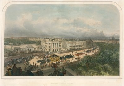 Paraati ohittaa Apsley Housen, Hyde Park Cornerin Piccadillyn Lontoossa tekijältä Andrew Maclure