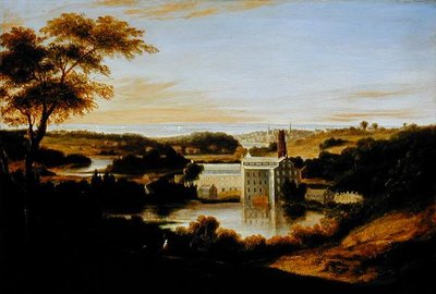 Tingnan ang malapit sa Bridgeport, Connecticut (oil on canvas)finn tekijältä Andrew Richardson