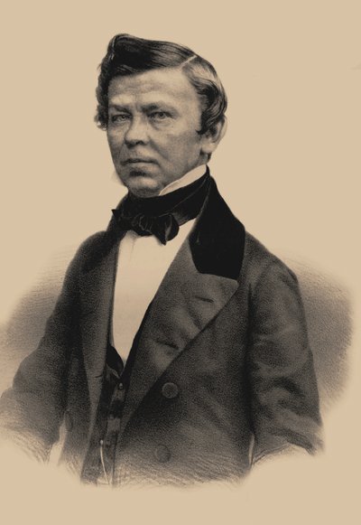 Runoilija Vladimir Grigorjevitš Benediktovin muotokuva 1807-1873, 1870 tekijältä Andrey Mikhaylovich Lushev
