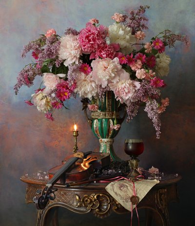 Romanttinen pioni-viulu tekijältä Andrey Morozov