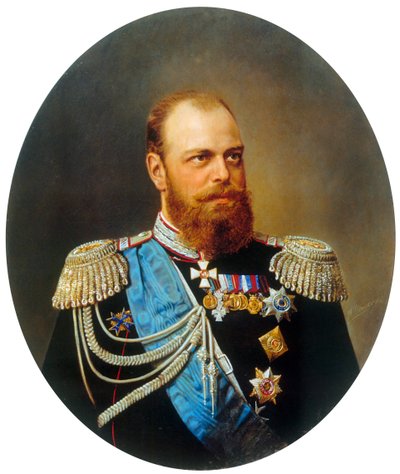 Keisari Aleksanteri III:n muotokuva, 1845-1894, 1800-luku. tekijältä Andrey Nikolayevich Shilder