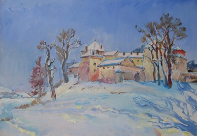 Aurinkoinen talvilinna tekijältä Andrii Kutsachenko