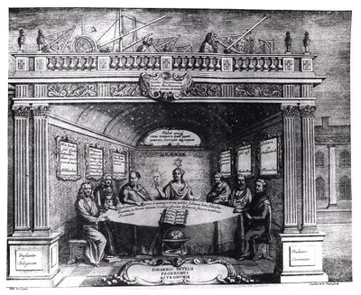 Suuret tähtitieteilijät, Johannes Heveliuksen (1611-87) Prodomus Astronomiaesta, julkaistu Gdanskissa, 1690 tekijältä Andrzej Stech